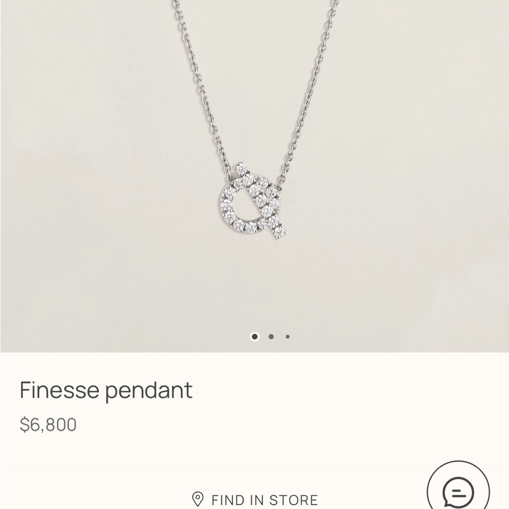 Hermes finesse Pendant Necklace